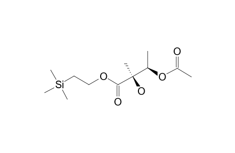 ERYTHRO-TRIMETHYLSILYLETHYL-3-ACETOXY-2-DIHYDROXY-2-METHYLBUTANOATE
