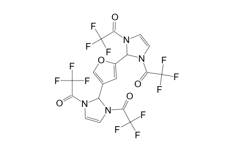 1H-Imidazole, 2,2'-(2,4-furandiyl)bis[2,3-dihydro-1,3-bis(trifluoroacetyl)-