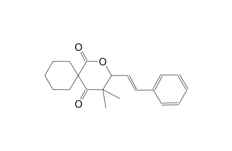 4,4-dimethyl-3-[(E)-2-phenylethenyl]-2-oxaspiro[5.5]undecane-1,5-dione