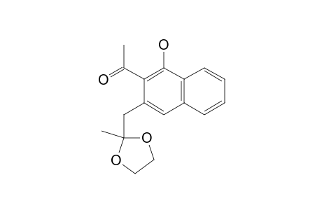 1-{1-Hydroxy-3-[(2-methyl-1,3-dioxolan-2-yl)methyl]naphthalen-2-yl}ethanone