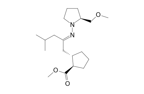 (+)-(2S,1"R,2"S)-1-{-1'-[2"-(Methoxycarbonyl) cyclopentylmethyl ]-3-methylbutylideneamino }-2-(methoxymethyl) pyrrolidine