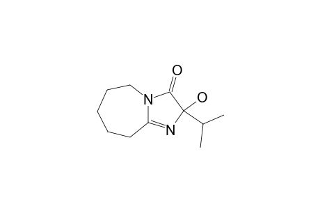 2-ISOPROPYL-2-HYDROXY-5H-3-OXO-2,3,6,7,8,9-HEXAHYDROIMIDAZO-[1,2-A]-AZEPINE