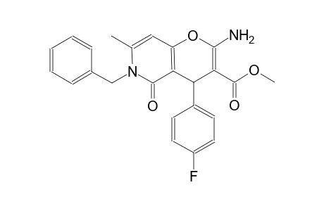 methyl 2-amino-6-benzyl-4-(4-fluorophenyl)-7-methyl-5-oxo-5,6-dihydro-4H-pyrano[3,2-c]pyridine-3-carboxylate