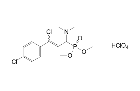 [p,gamma-dichloro-a-(dimethylamino)cinnamyl]phosphonic acid, dimethyl ester, monohydroperchlorate