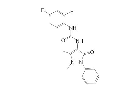 urea, N-(2,4-difluorophenyl)-N'-(2,3-dihydro-1,5-dimethyl-3-oxo-2-phenyl-1H-pyrazol-4-yl)-