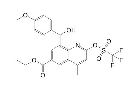 Ethyl 8-[Hydroxy(4-methoxyphenyl)methyl]-4-methyl-2-{[(trifluoromethyl)sulfonyl]oxy}-6-quinolinecarboxylate
