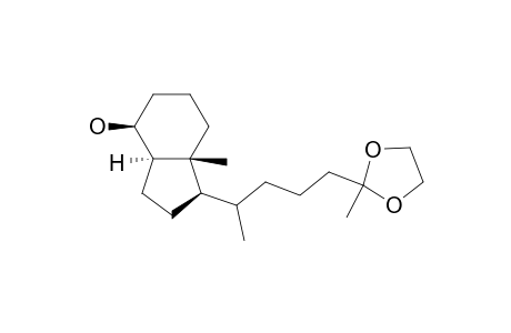 1H-Inden-4-ol, octahydro-7a-methyl-1-[1-methyl-4-(2-methyl-1,3-dioxolan-2-yl)butyl]-, [1R-[1.alpha.(R*),3a.beta.,4.alpha.,7a.alpha.]]-