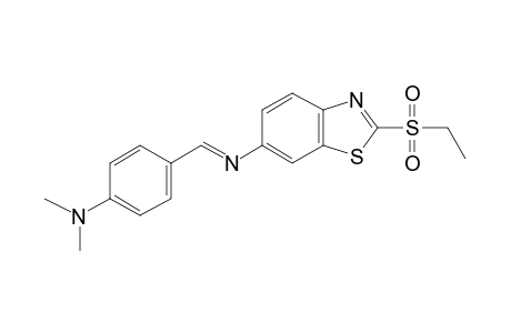 6-(p-dimethylaminobenzylideneamino)-2-(ethylsulfonyl)benzothiazole