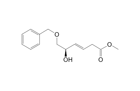 (E,5R)-5-hydroxy-6-phenylmethoxy-3-hexenoic acid methyl ester