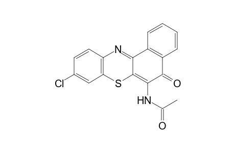 N-(9-chloro-5-oxo-5H-benzo[a]phenothiazin-6-yl)acetamide