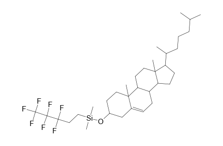 3-([(3,3,4,4,5,5,5-Heptafluoropentyl)(dimethyl)silyl]oxy)cholest-5-ene