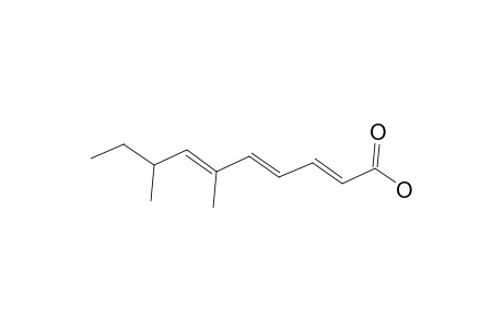 (2E,4E,6E)-6,8-dimethyldeca-2,4,6-trienoic acid