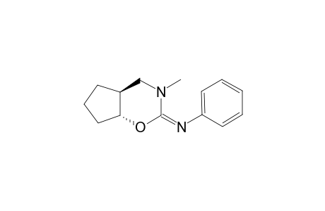 Trans-2-phenylimino-3-methyl-5,6-trimethyleneperhydro-1,3-oxazin