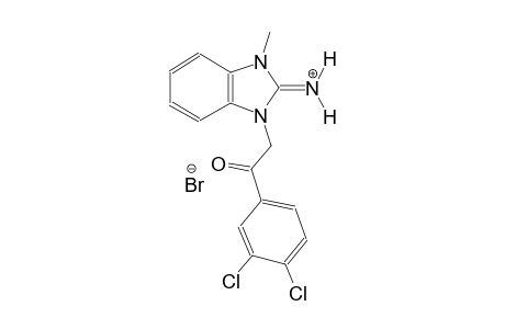1-[2-(3,4-dichlorophenyl)-2-oxoethyl]-3-methyl-1,3-dihydro-2H-benzimidazol-2-iminium bromide