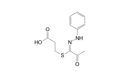 3-{[2'-Oxo-1'-(phenylhydrazono)propan-1-yl]mercapto}-propanoic acid
