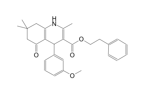 5-keto-4-(3-methoxyphenyl)-2,7,7-trimethyl-1,4,6,8-tetrahydroquinoline-3-carboxylic acid phenethyl ester