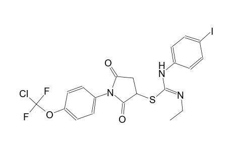 carbamimidothioic acid, N'-[(Z)-ethyl]-N-(4-iodophenyl)-, 1-[4-(chlorodifluoromethoxy)phenyl]-2,5-dioxo-3-pyrrolidinyl ester