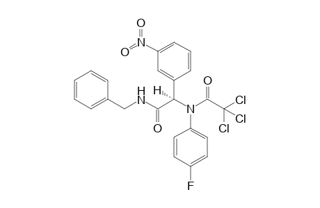 N-Benzyl-2-[N-(p-fluorophenyl)-N-(trichloroacetyl)amino]-2-(m-nitrophenyl)acetamide