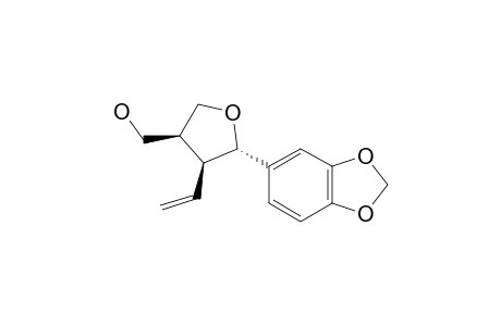 (3RS,4SR,5SR)-5-(1,3-BENZODIOXOL-5-YL)-4-ETHENYLTETRAHYDROFURAN-3-METHANOL