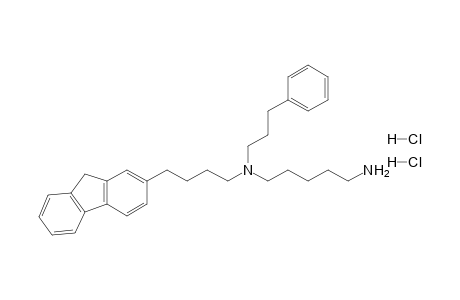 N-[4'-(2'-Fluorenyl)butyl]-N'-(3"-phenylpropyl)pentane-1,5-diamine - dihydrochloride
