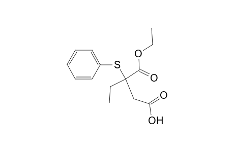 Butanedioic acid, 2-ethyl-2-(phenylthio)-, 1-ethyl ester