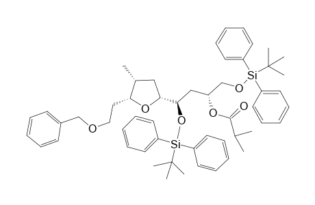 (6R,8R)-8-((2R,4R,5R)-5-(2-(Benzyloxy)ethyl)-4-methyltetrahydrofuran-2-yl)-2,2,11,11-tetramethyl-3,3,10,10-tetraphenyl-4,9-dioxa-3,10-disiladodecan-6-yl isobutyrate