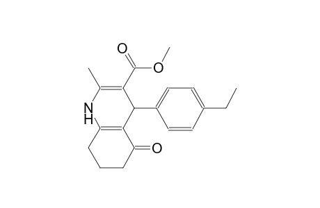 methyl 4-(4-ethylphenyl)-2-methyl-5-oxo-1,4,5,6,7,8-hexahydro-3-quinolinecarboxylate
