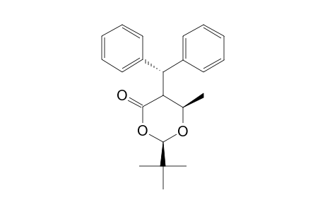 (2R,5R,6R)-2-TERT.-BUTYL-6-METHYL-5-(1'-PHENYLBENZYL)-1,3-DIOXAN-4-ONE