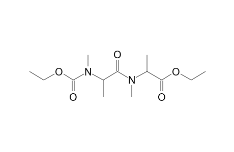 Alanylalanine, N,N'-dimethyl-N-ethoxycarbonyl-, ethyl ester