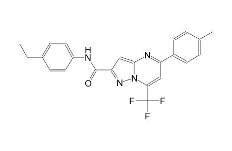 pyrazolo[1,5-a]pyrimidine-2-carboxamide, N-(4-ethylphenyl)-5-(4-methylphenyl)-7-(trifluoromethyl)-
