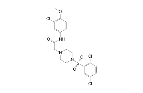 1-piperazineacetamide, N-(3-chloro-4-methoxyphenyl)-4-[(2,5-dichlorophenyl)sulfonyl]-