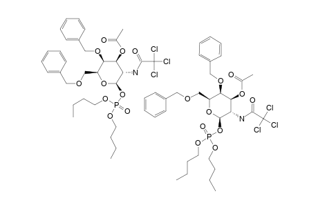 DIBUTYL-3-O-ACETYL-4,6-DI-O-BENZYL-2-DEOXY-2-TRICHLOROACETAMIDO-BETA-D-GALACTOPYRANOSYL-PHOSPHATE