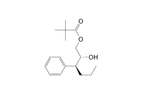 (2R*,3S*)-3-Phenyl-1-(trimethylacetoxy)hexan-2-ol