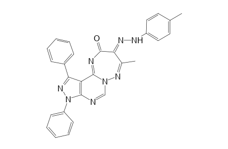 6-(4-Methylphenylhydrazono)-1,3-diphenyl-7-methyl-1H-pyrazolo[3',4':4,5]pyrimido[1,6-b][1,2,4]triazepin-5(6H)-one