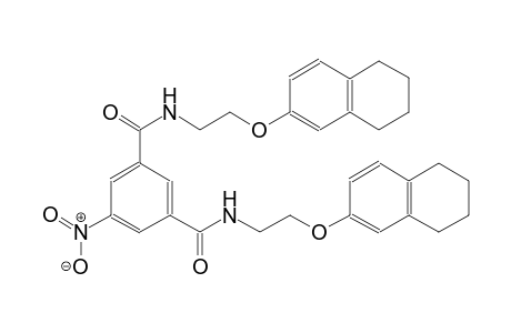 5-Nitro-1-N,3-N-bis[2-(5,6,7,8-tetrahydronaphthalen-2-yloxy)ethyl]benzene-1,3-dicarboxamide