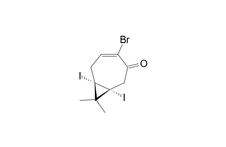 cis-4-bromo-1,7-diiodo-8,8-dimethylbicyclo[5.1.0]oct-4-en-3-one