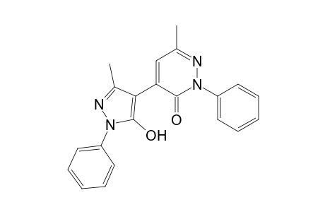 4-(5-Hydroxy-3-methyl-1-phenyl-1H-pyrazol-4-yl)-6-methyl-2-phenyl-pyridazin-3(2H)-one