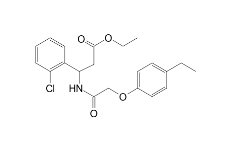 3-(2-Chlorophenyl)-3-[[2-(4-ethylphenoxy)-1-oxoethyl]amino]propanoic acid ethyl ester