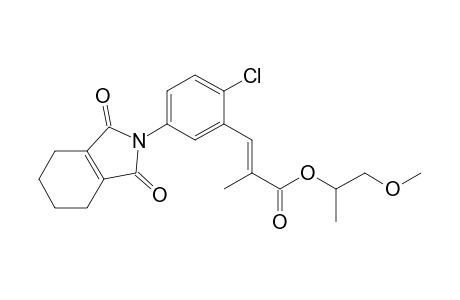 2-Propenoic acid, 3-[2-chloro-5-(1,3,4,5,6,7-hexahydro-1,3-dioxo-2H-isoindol-2-yl)phenyl]-2-methyl-, 2-methoxy-1-methylethyl ester