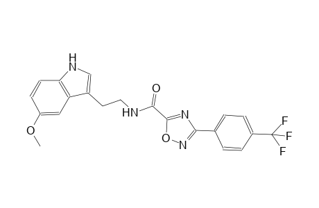 N-[2-(5-methoxy-1H-indol-3-yl)ethyl]-3-[4-(trifluoromethyl)phenyl]-1,2,4-oxadiazole-5-carboxamide