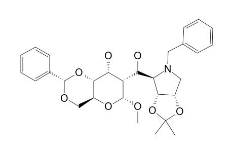 METHYL-4,6-O-BENZYLIDENE-2-DEOXY-2-[(1R/S)-2,5-(BENZYLIMINO)-2,5-DIDEOXY-3,4-O-ISOPROPYLIDENE-L-RIBITOL-1C-YL]-ALPHA-D-ALLOPYRANOSIDE