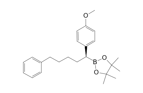2-(1-(4-methoxyphenyl)-5-phenylpentyl)-4,4,5,5-tetramethyl-1,3,2-dioxaborolane