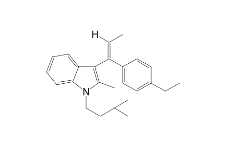 3-(1-(4-Ethylphenyl)-1-propen-1-yl)-1-isopentyl-2-methyl-1H-indole