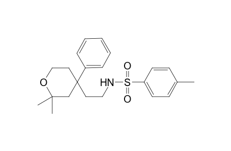 Benzenesulfonamide, N-[2-(2,2-dimethyl-4-phenyltetrahydropyran-4-yl)ethyl]-4-methyl-
