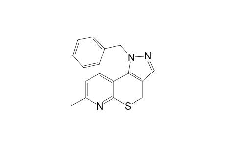 1-Benzyl-1,4-dihydro-7-methylpyrido[3',2' : 5,6]thiopyrano[4,3-c]pyrazole
