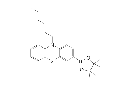 10-Hexyl-3-(4,4,5,5-tetramethyl[1,3,2]dioxaborolan-2-yl)-10H-phenothiazine