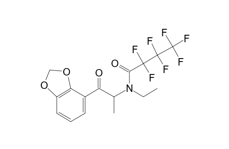 2,3-Ethylone isomer, N-heptafluorobutyryl-