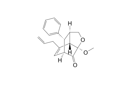(1S*,3R*,6R*,7S*,10R*)-8-Allyl-3-methoxy-10-phenyl-4-oxa-tricyclo[4.3.1.0(3,7)]dec-8-en-2-one