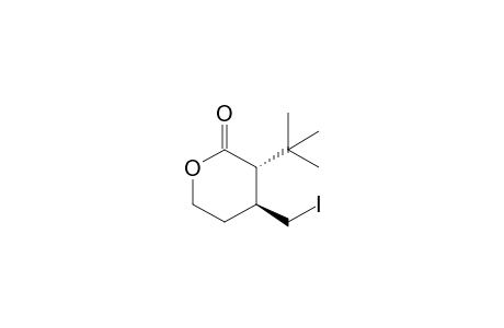 trans-4-Iodomethyl-3-(1,1-dimethylethyl)tetrahydro-2H-pyran-2-one