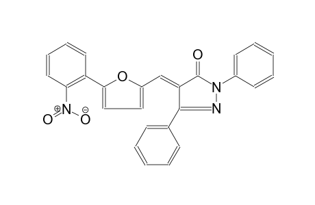 (4E)-4-{[5-(2-nitrophenyl)-2-furyl]methylene}-2,5-diphenyl-2,4-dihydro-3H-pyrazol-3-one